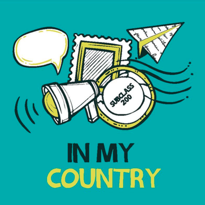 In my country podcast logo