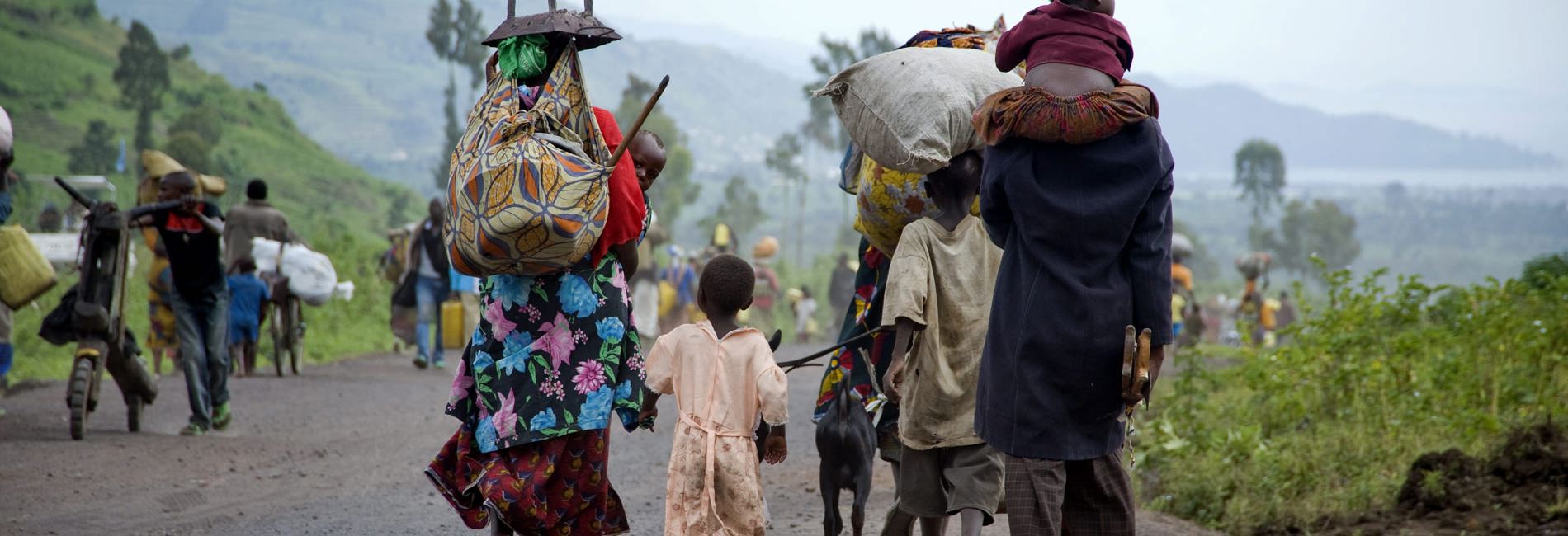 Democratic Republic Of The Congo. Internally Displaced People Flee The IDP Site In Kibati (1) Min