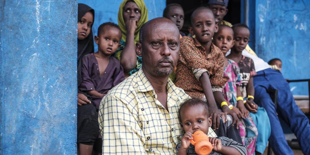 Shalle Hassan Abdirahman, a 53-year-old Somali refugee, was forced to flee his home with his family because of  worsening drought and violence from armed extremist group Al-Shabab.