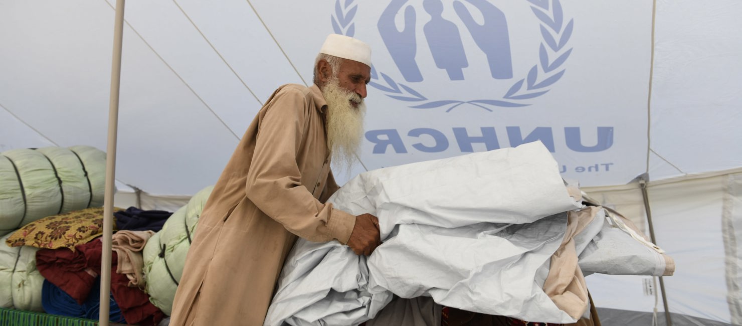 Bahadur Khan and his family had only minutes to flee their home in Pakistan’s north-western Khyber Pakhtunkhwa province before it was swept away by flooding. 